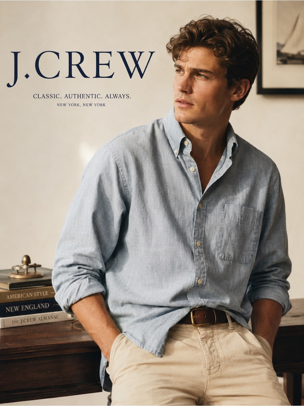 J. Crew Light Blue Button-Down Tailored Fit Shirt